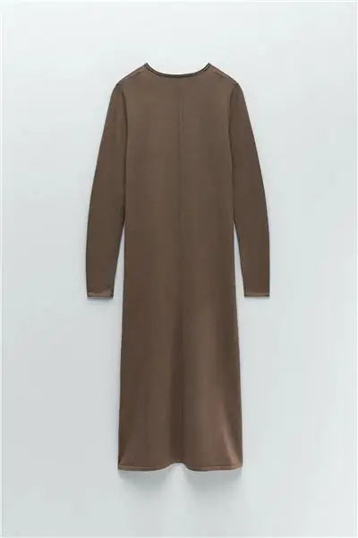длинное трикотажное платье Zara