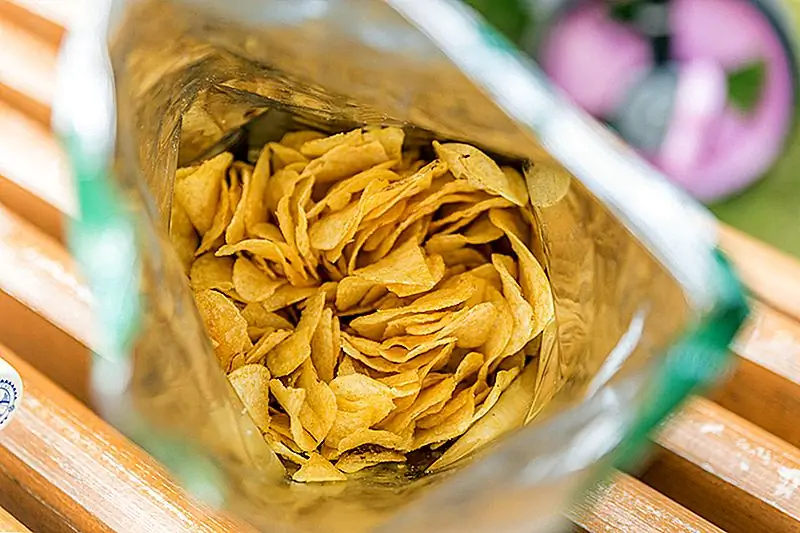 Большие сумки не равны более мудрым картофельным чипсам, шокирующим искам иска