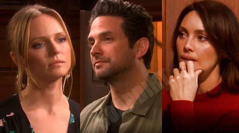 Спойлеры Days of Our Lives: Джейк Ламберт (Брэндон Бараш) - Гвен Ризчех (Эмили ОБрайен) - Эбигейл Деверо (Марси Миллер) Спойлеры Days of Our Lives: Джейк Ламберт (Брэндон Бараш) - Гвен Ризчех (Эмили ОБрайен) - Эбигейл Деверо (Марси Миллер)