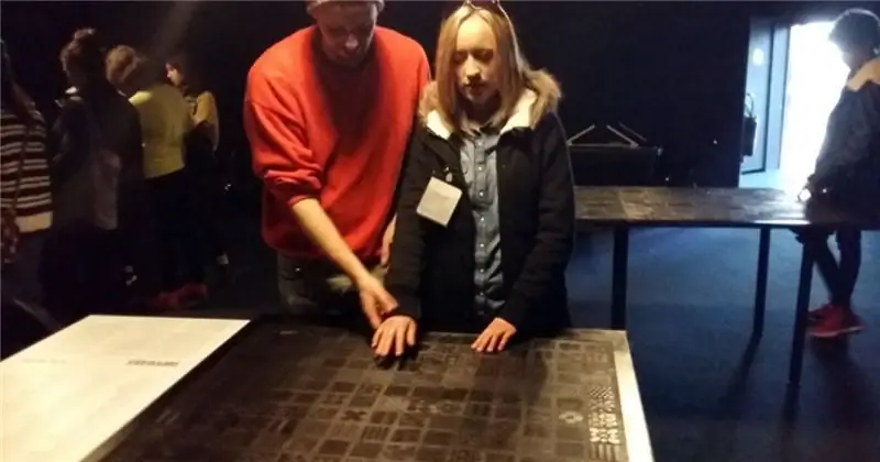 Открытие установки Shapereader для людей с проблемами зрения и без них в Stegi