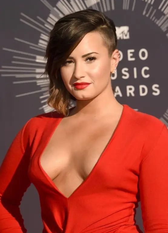 Деми Ловато, Деми Ловато побрилась набок, 2014 MTV Video Music Awards, красная дорожка