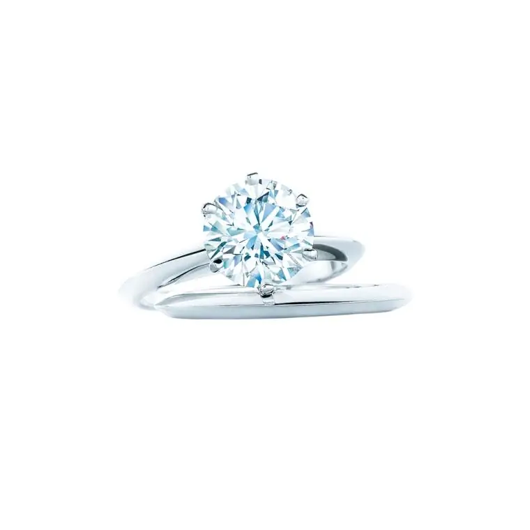 Помолвочное кольцо Tiffany круглой формы Помолвочное кольцо Tiffany круглой формы