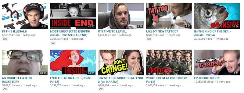кликбейт PewDiePie