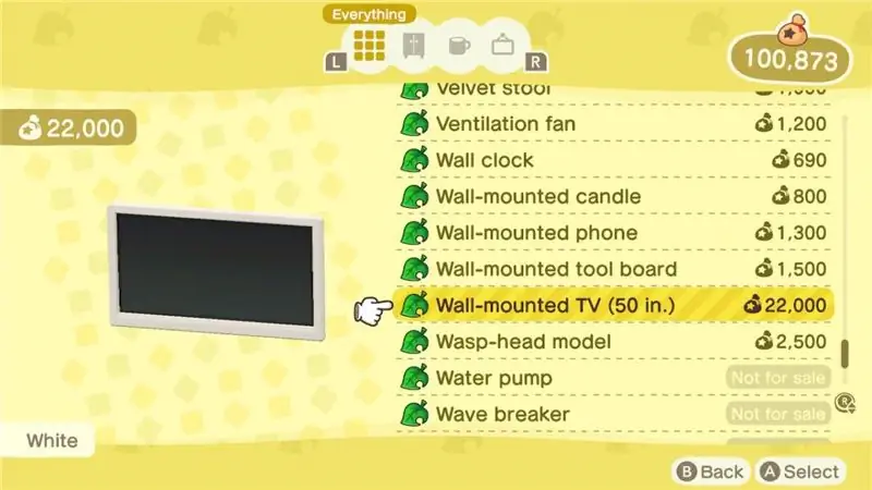 Animal Crossing: New Horizons: можете ли вы настроить настенный телевизор?