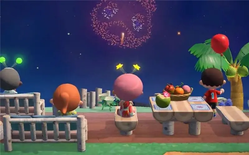Фейерверки приближаются к Animal Crossing: New Horizons