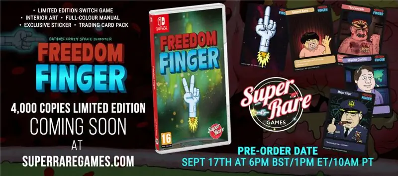 Супер редкие игры, выпускающие версию Freedom Finger для физического коммутатора