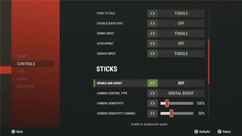 Rust PS4 & Xbox One: как включить помощь при прицеливании