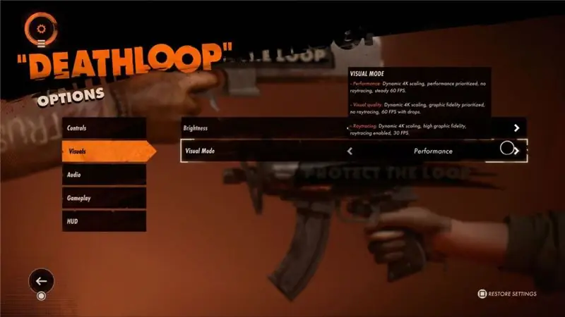 Deathloop PS5 & Xbox Series X & S: как изменить визуальный режим