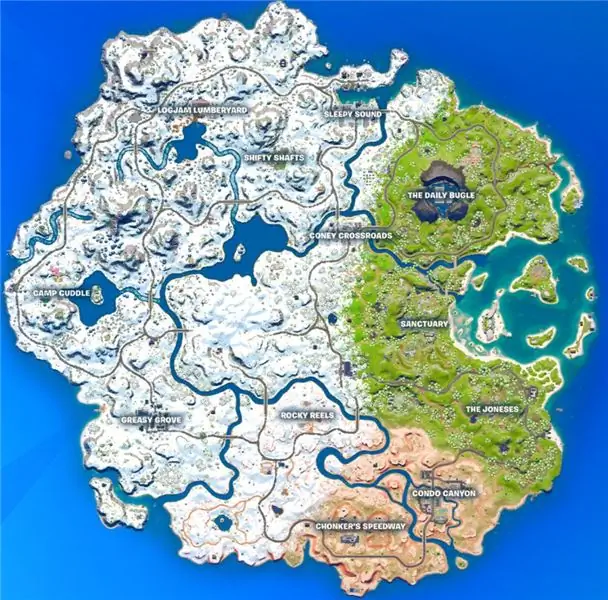 Fortnite Глава 3 Расположение карт Fortnite Глава 3 Расположение карт