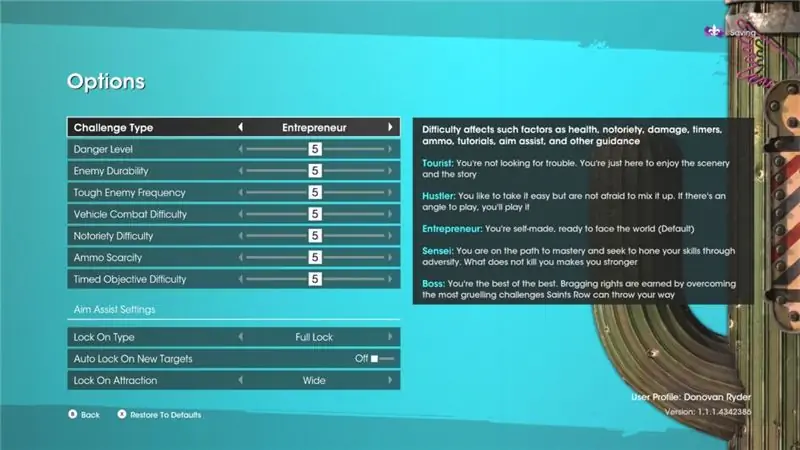 Saints Row: как изменить сложность