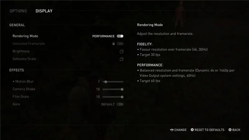 The Last of Us, часть 1: как изменить режим производительности PS5