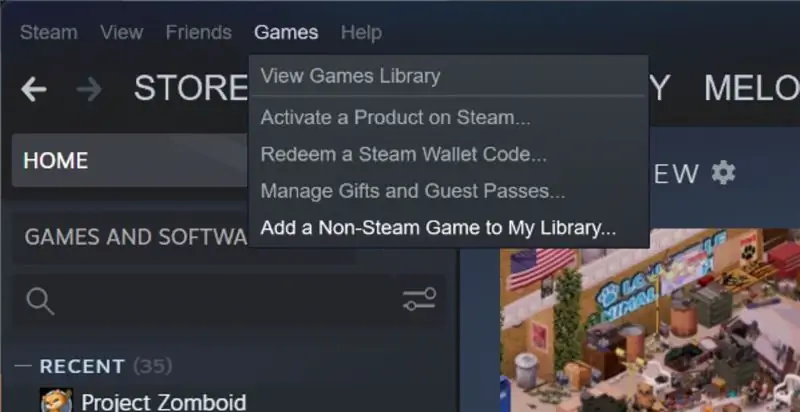 Добавить не Steam игру в библиотеку Добавить не Steam игру в библиотеку