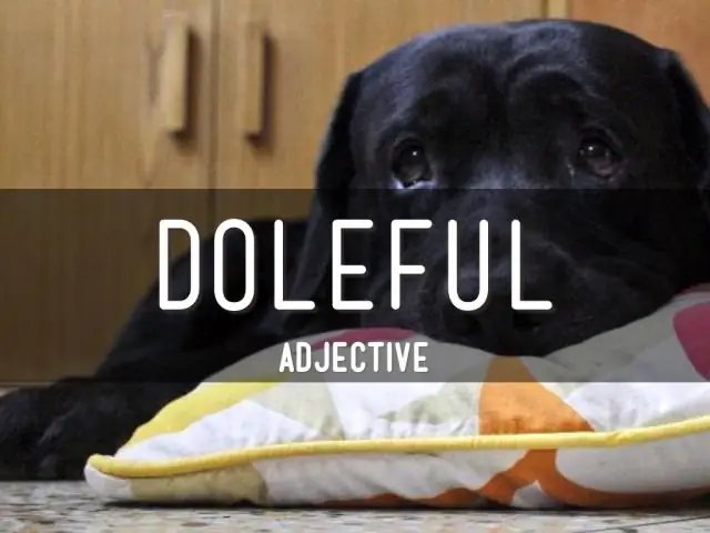 Какое определение для dolefully?